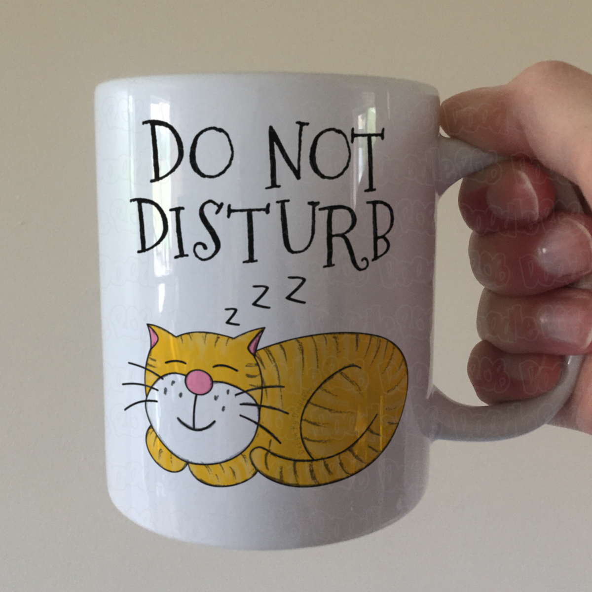 Sleeping Cat Mug - Do Not Disturb Mug - Cat Gift For Mum - Funny Retirement Mug