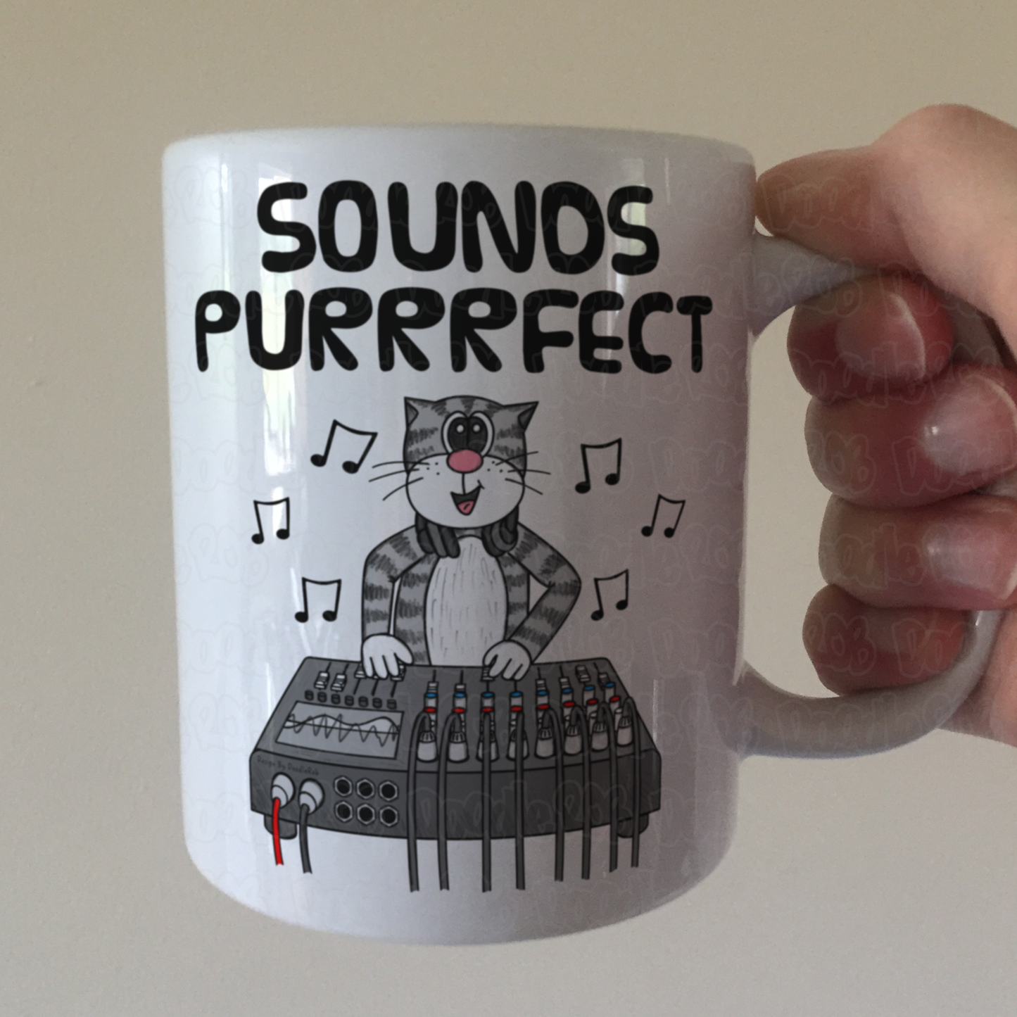 Cat Sound Engineer Mug - Sounds Purrrfect - Gift For Audio Engineer - Funny Musician Mug
