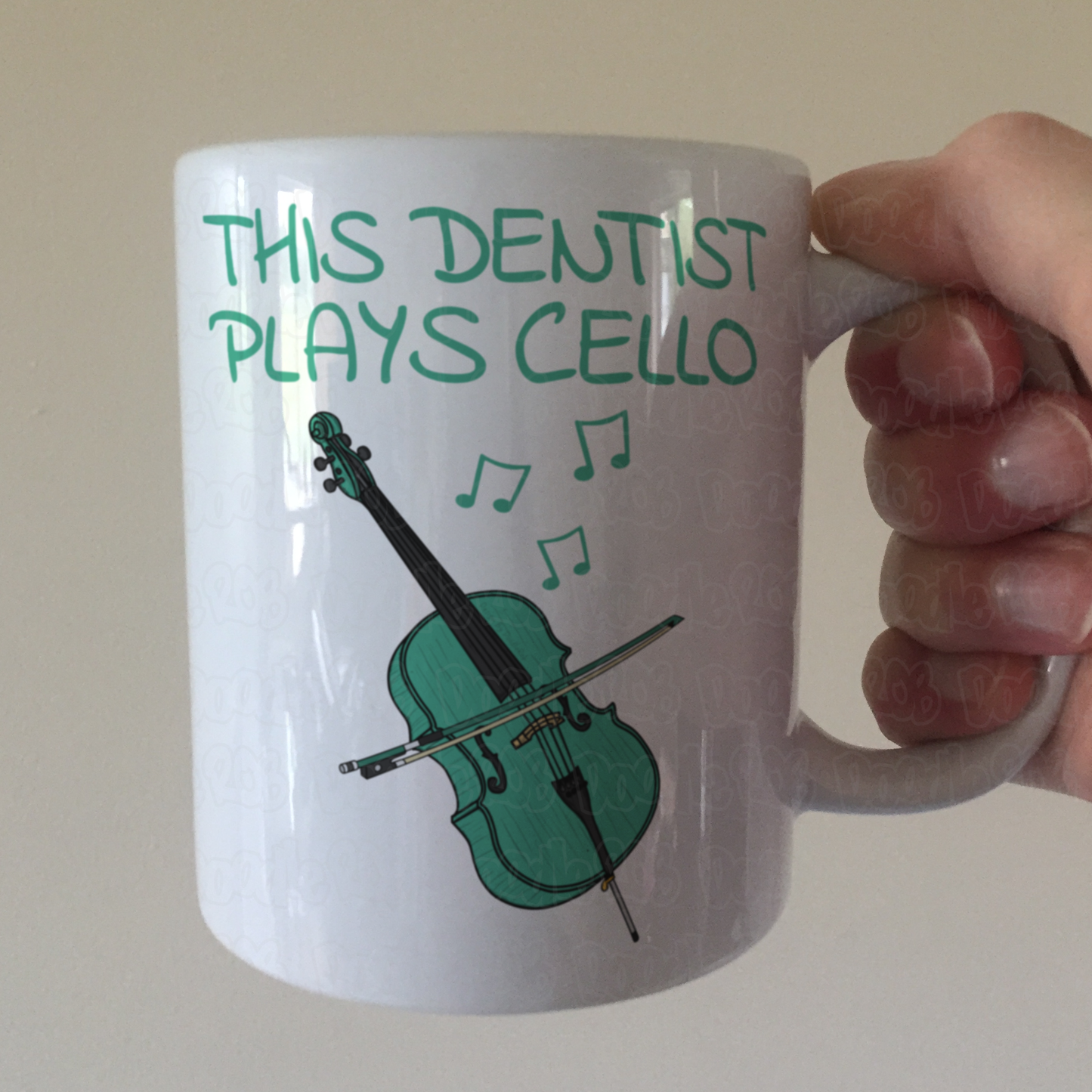 Dentist Cello Mug - This Dentist Plays Cello - Cellist Gift For Dentist