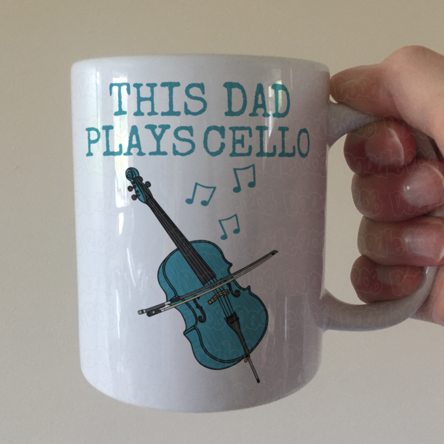 Cello Father's Day Mug - This Dad Plays Cello - Cellist Musician Gift