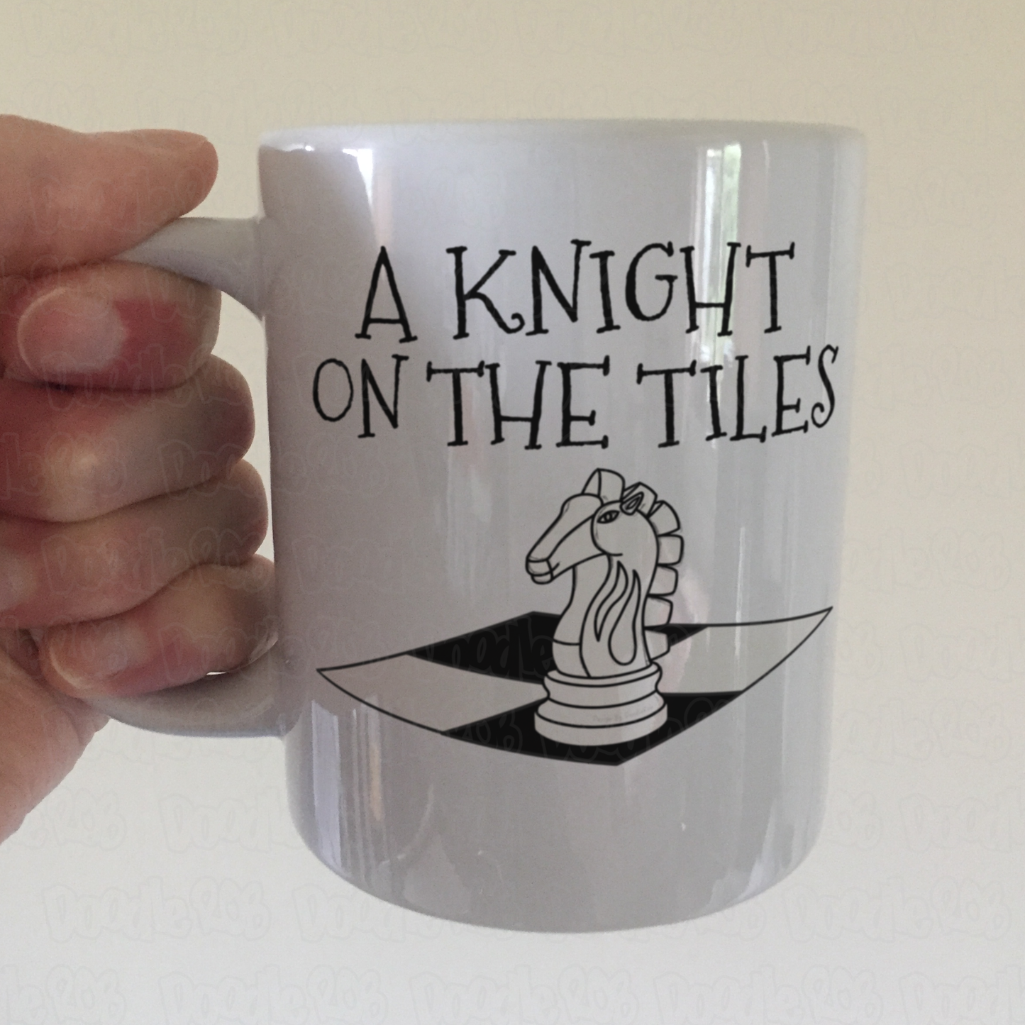 Funny Chess Mug - A Knight On The Tiles - Chess Knight Mug - Chess Player Gift