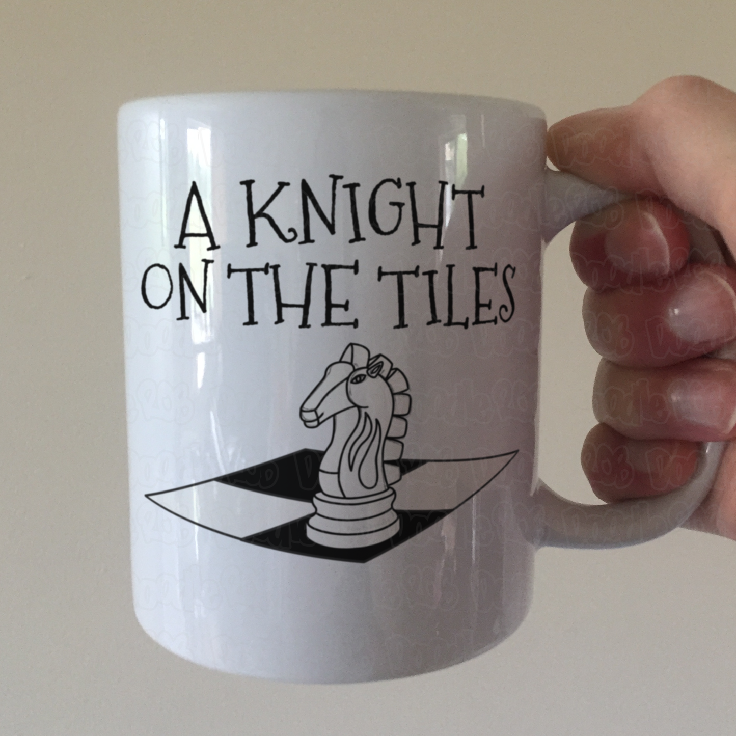 Funny Chess Mug - A Knight On The Tiles - Chess Knight Mug - Chess Player Gift