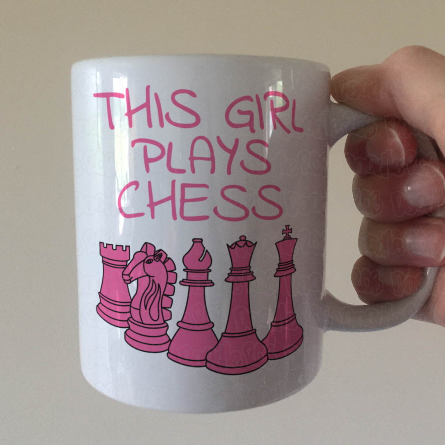 Female Chess Player Mug - This Girl Plays Chess - Chess Gift For Women