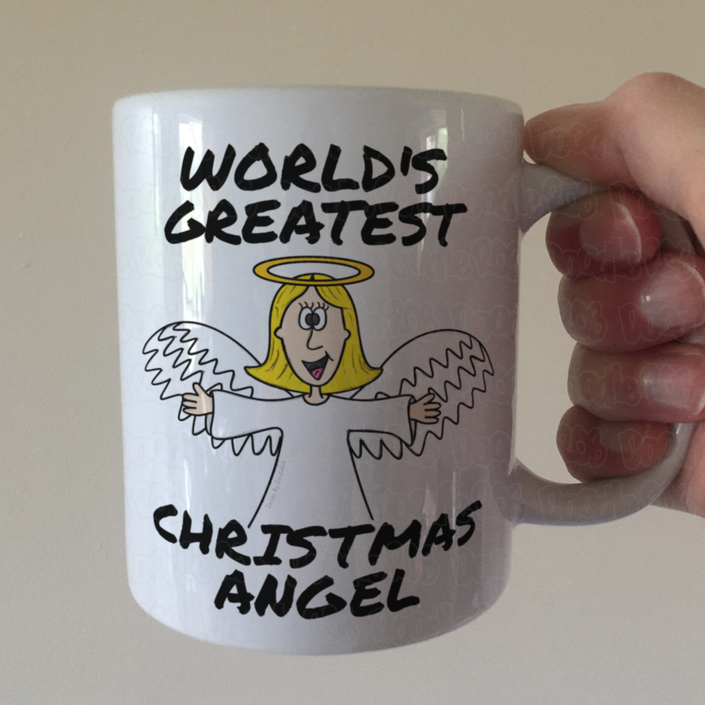 Christmas Nativity Mug - World's Greatest Christmas Angel - Funny Church Xmas Gift
