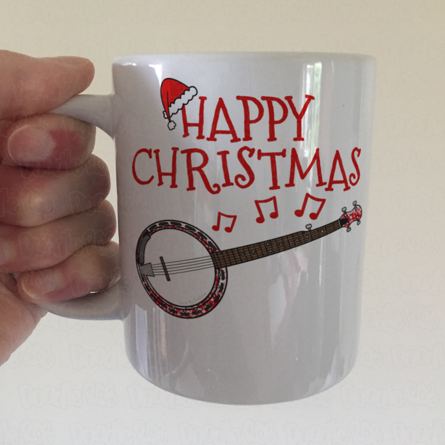 Banjo Christmas Mug - Banjoist Xmas Gift - Banjo Player Christmas Gift