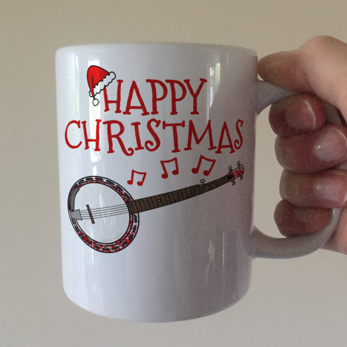Banjo Christmas Mug - Banjoist Xmas Gift - Banjo Player Christmas Gift