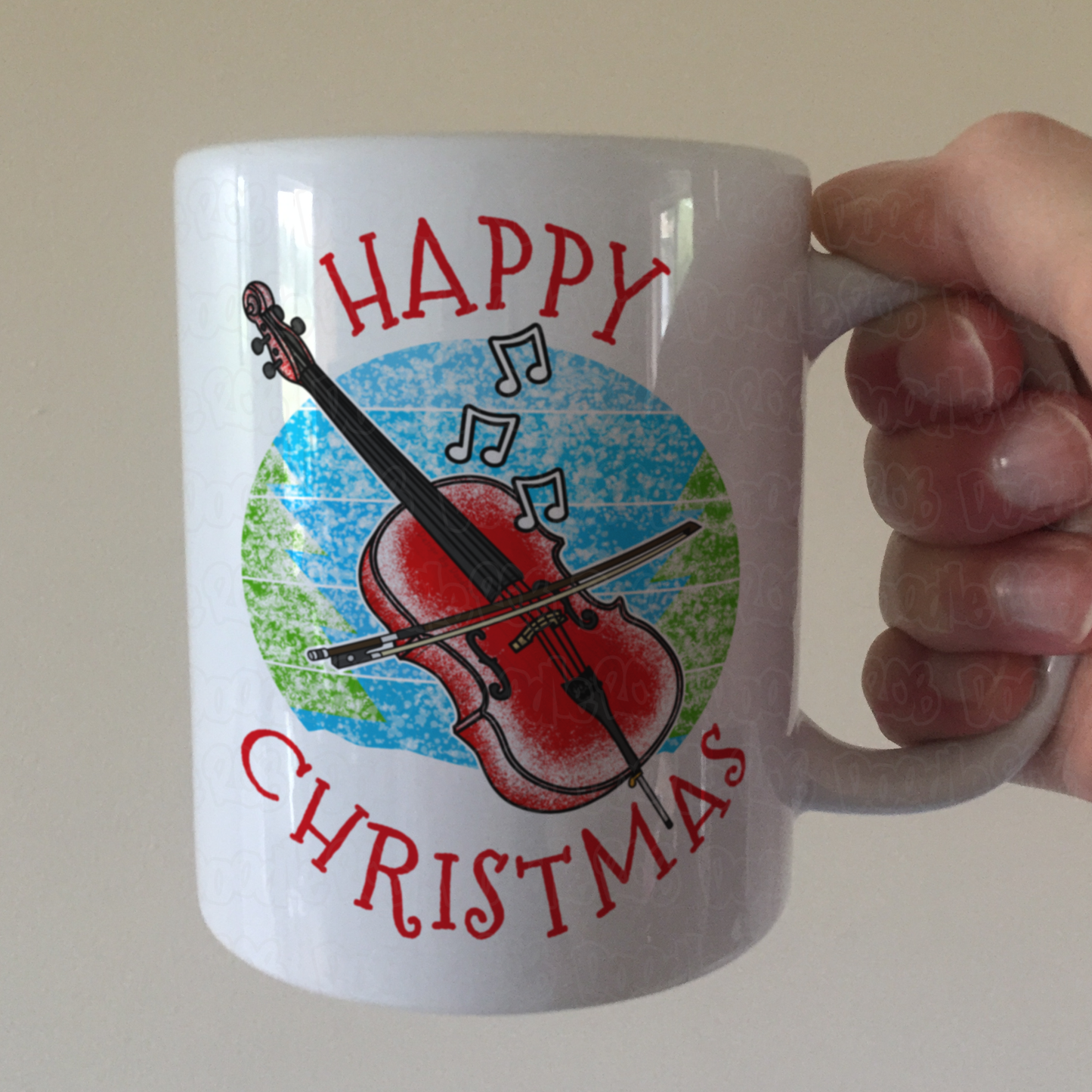 Cello Christmas Mug - Gift For Cellist - Cello Teacher Mug - String Player Gift