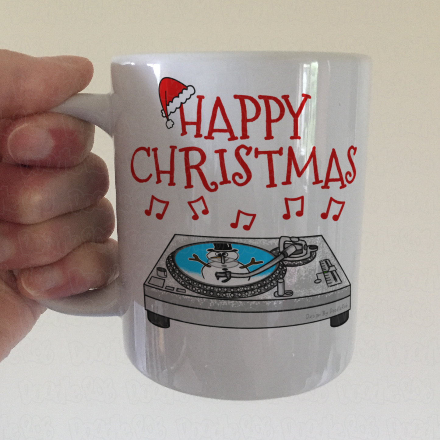 DJ Christmas Mug - Xmas Gift For DJ - Music Producer Gift