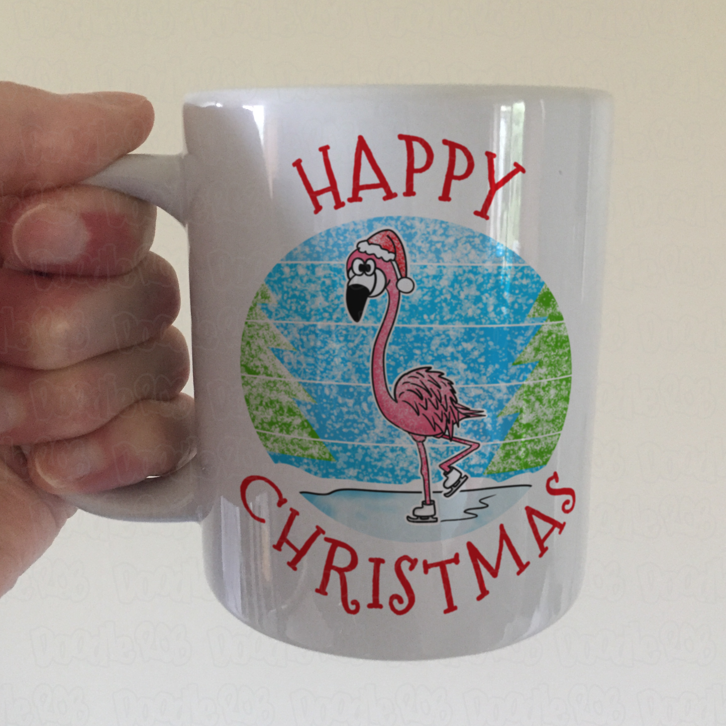 Flamingo Christmas Mug - Wildlife Xmas Mug - Christmas Gift For Animal Lover