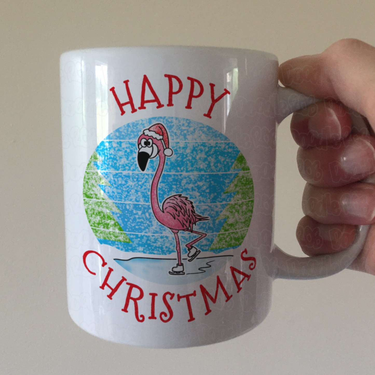 Flamingo Christmas Mug - Wildlife Xmas Mug - Christmas Gift For Animal Lover