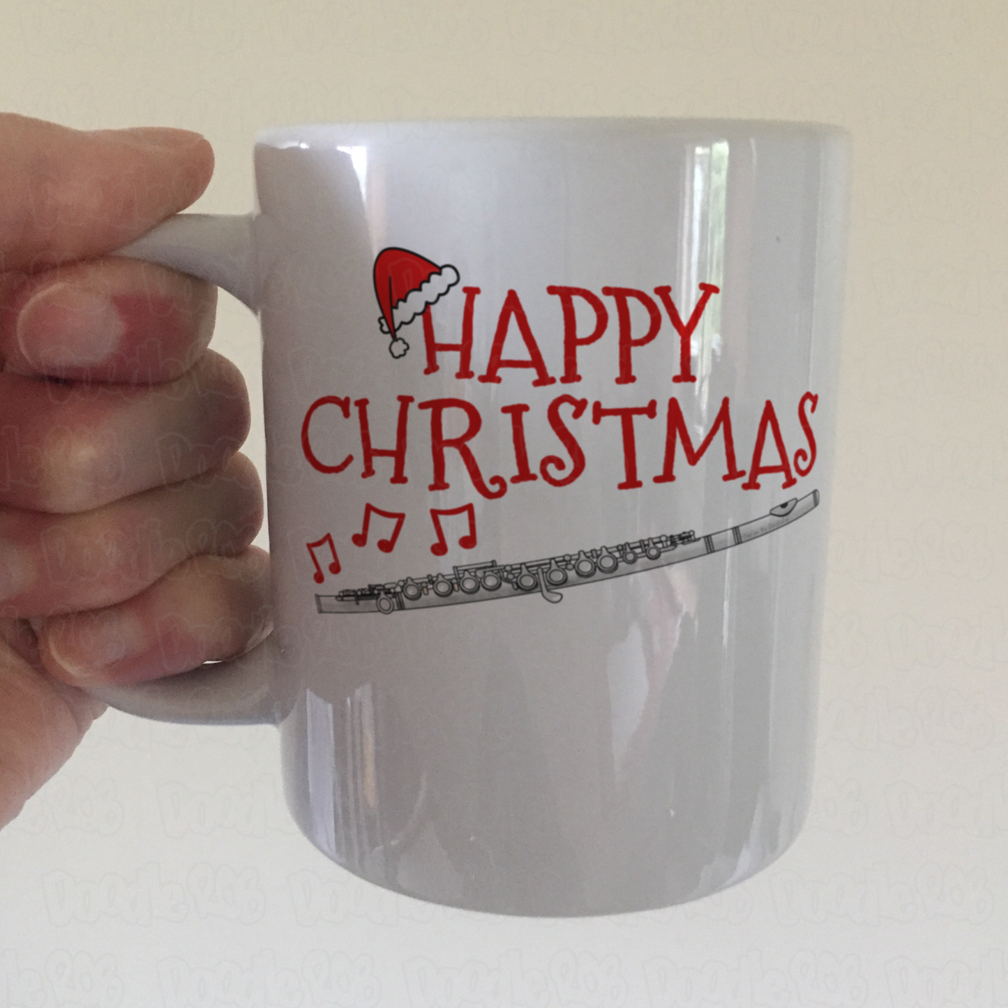 Flute Christmas Mug - Gift For Flautist - Woodwind Musician Xmas Gift