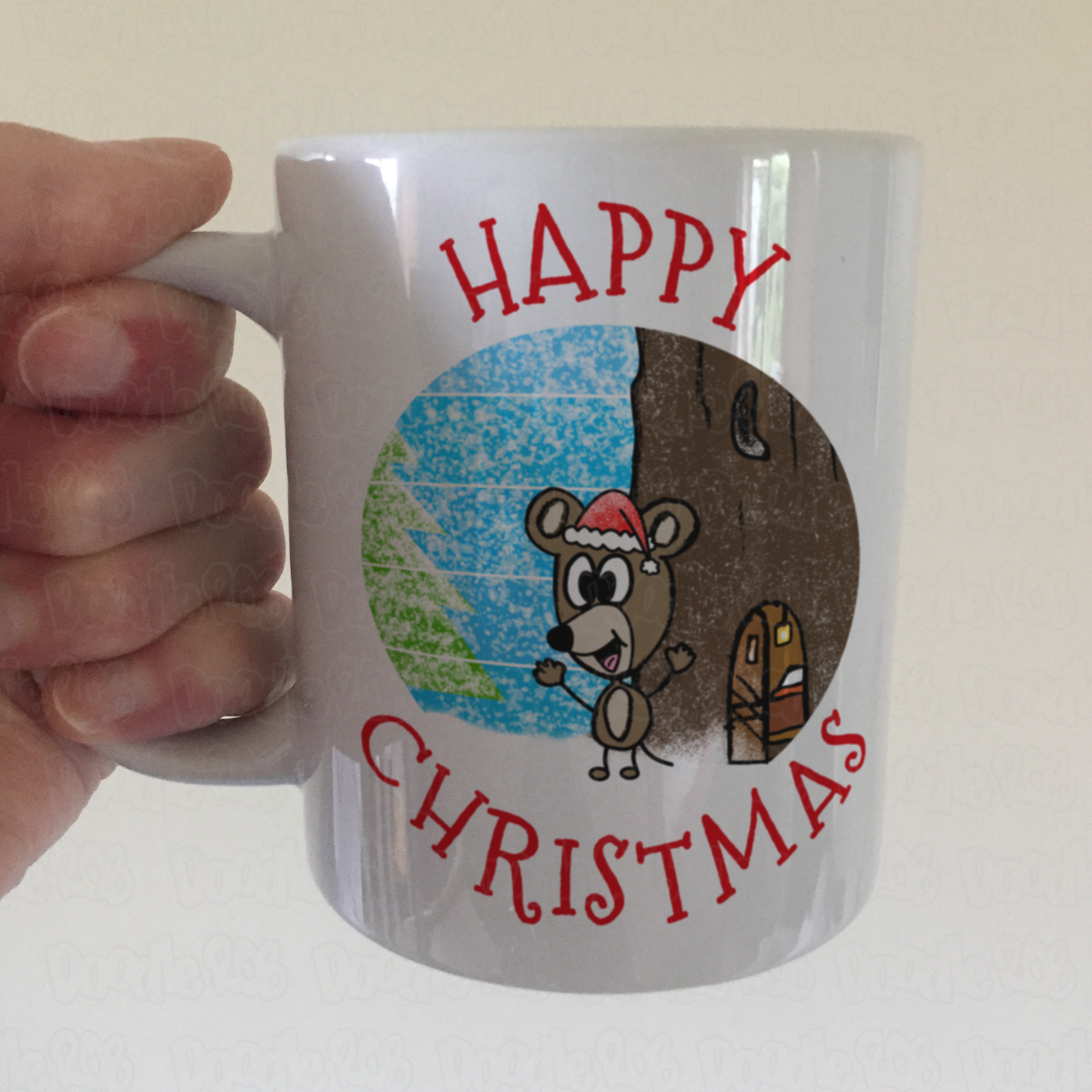 Mouse Christmas Mug - Nature Xmas Mug - Christmas Gift For Animal Lover