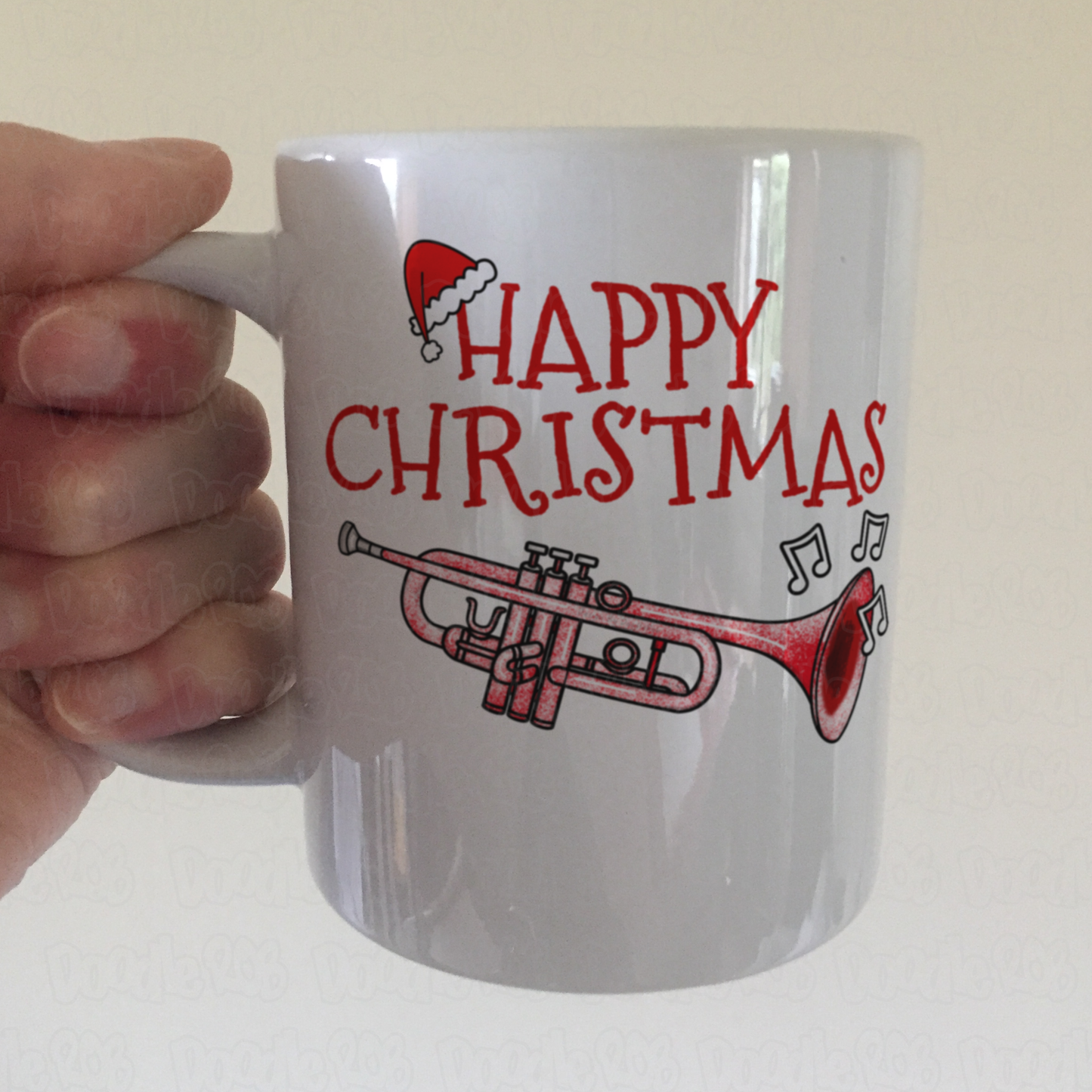 Trumpet Christmas Mug - Gift For Trumpeter - Brass Musician Xmas Gift