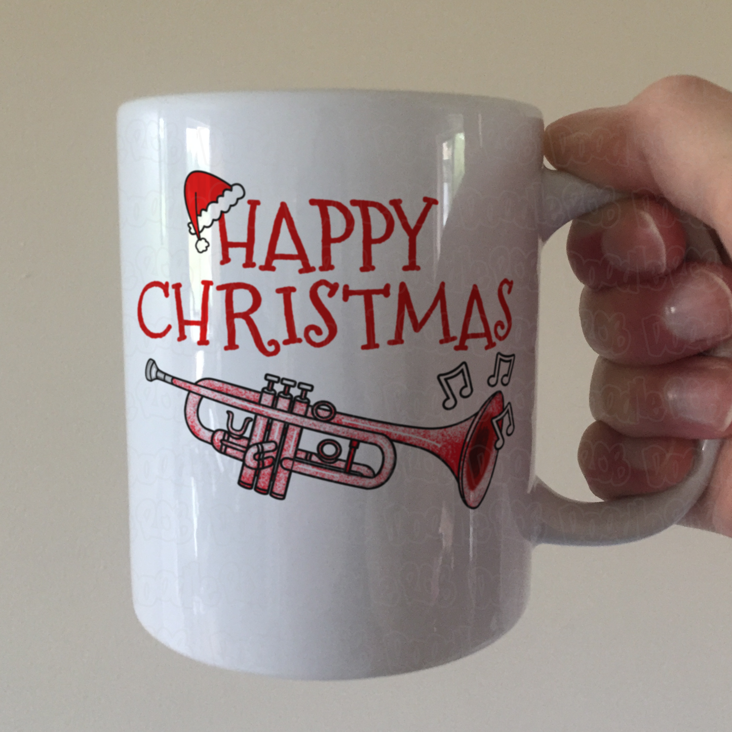 Trumpet Christmas Mug - Gift For Trumpeter - Brass Musician Xmas Gift