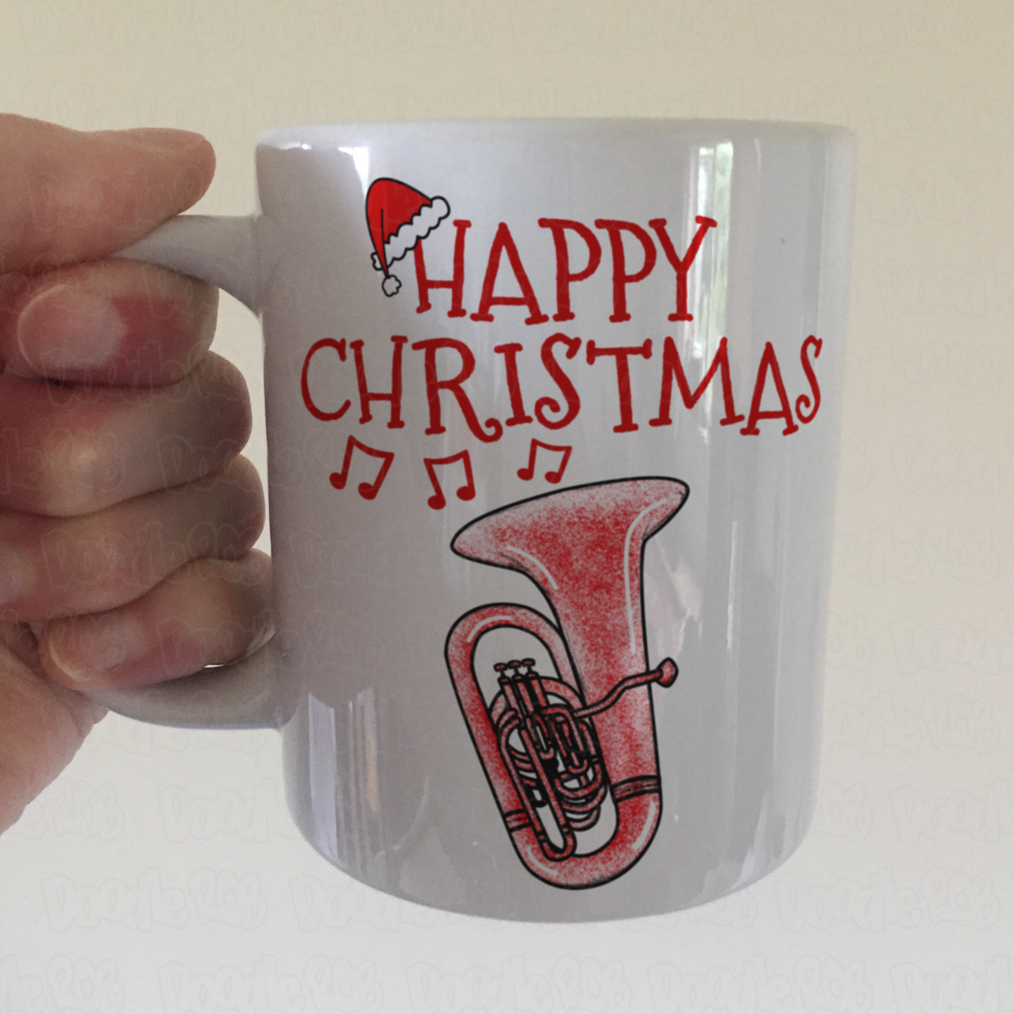 Tuba Christmas Mug - Gift For Tubaist - Tuba Teacher Mug - Brass Musician Xmas Gift
