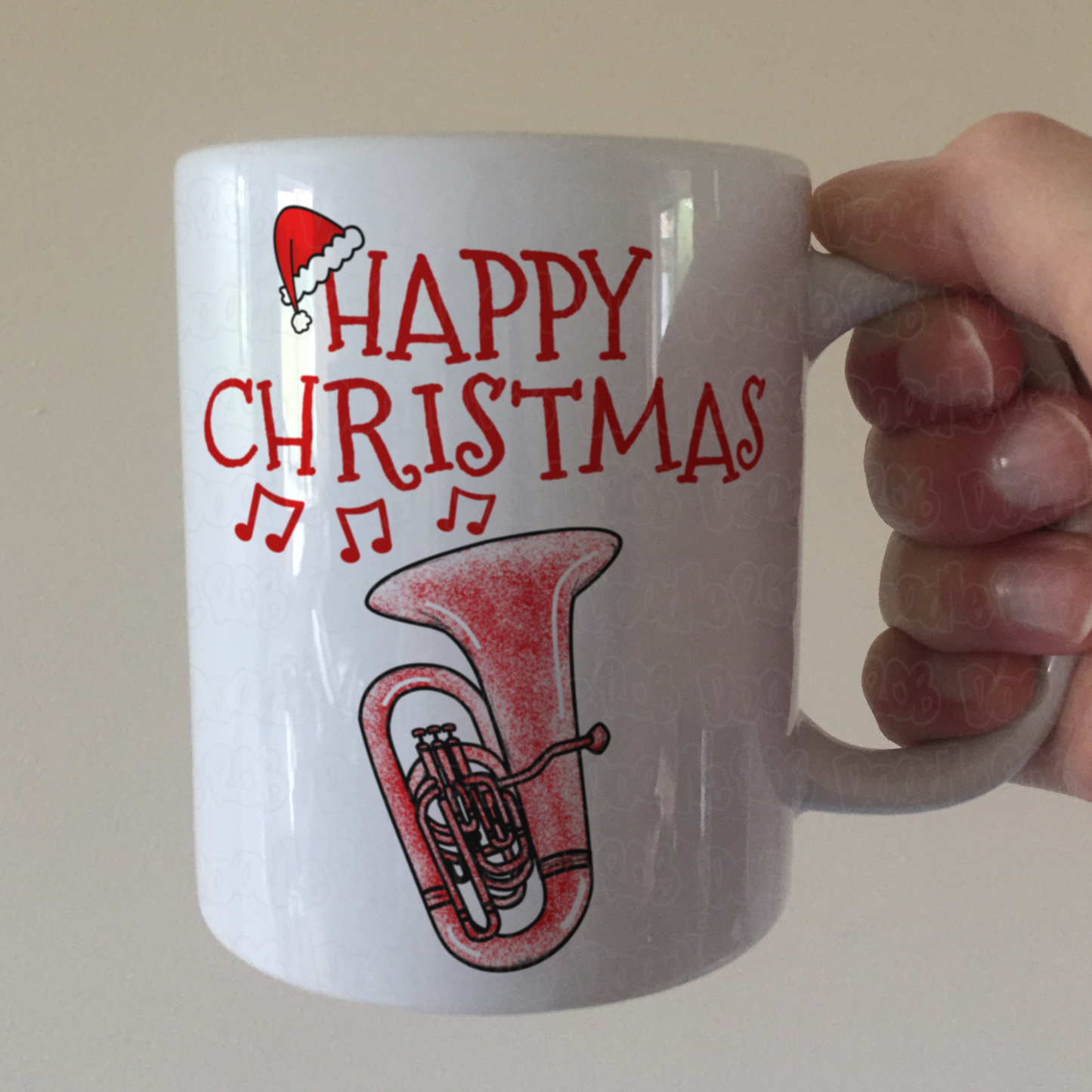 Tuba Christmas Mug - Gift For Tubaist - Tuba Teacher Mug - Brass Musician Xmas Gift
