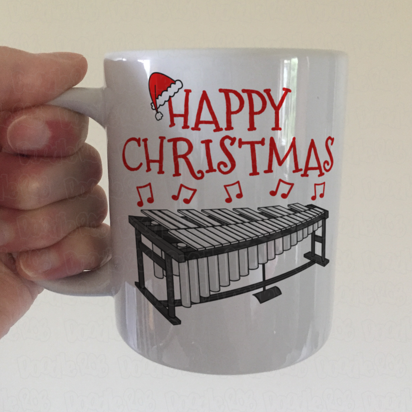 Vibraphone Christmas Mug - Vibraphonist Gift - Percussionist Xmas Gift
