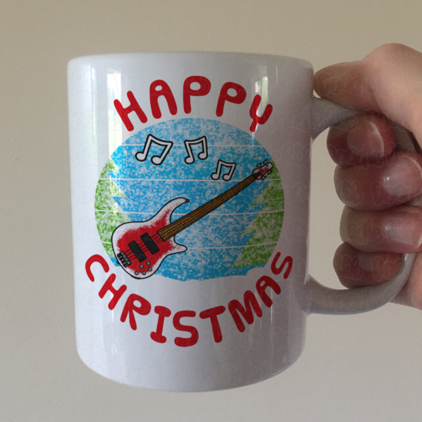 Bass Guitarist Christmas Mug - Bassist Xmas Mug - Gift For Bass Player