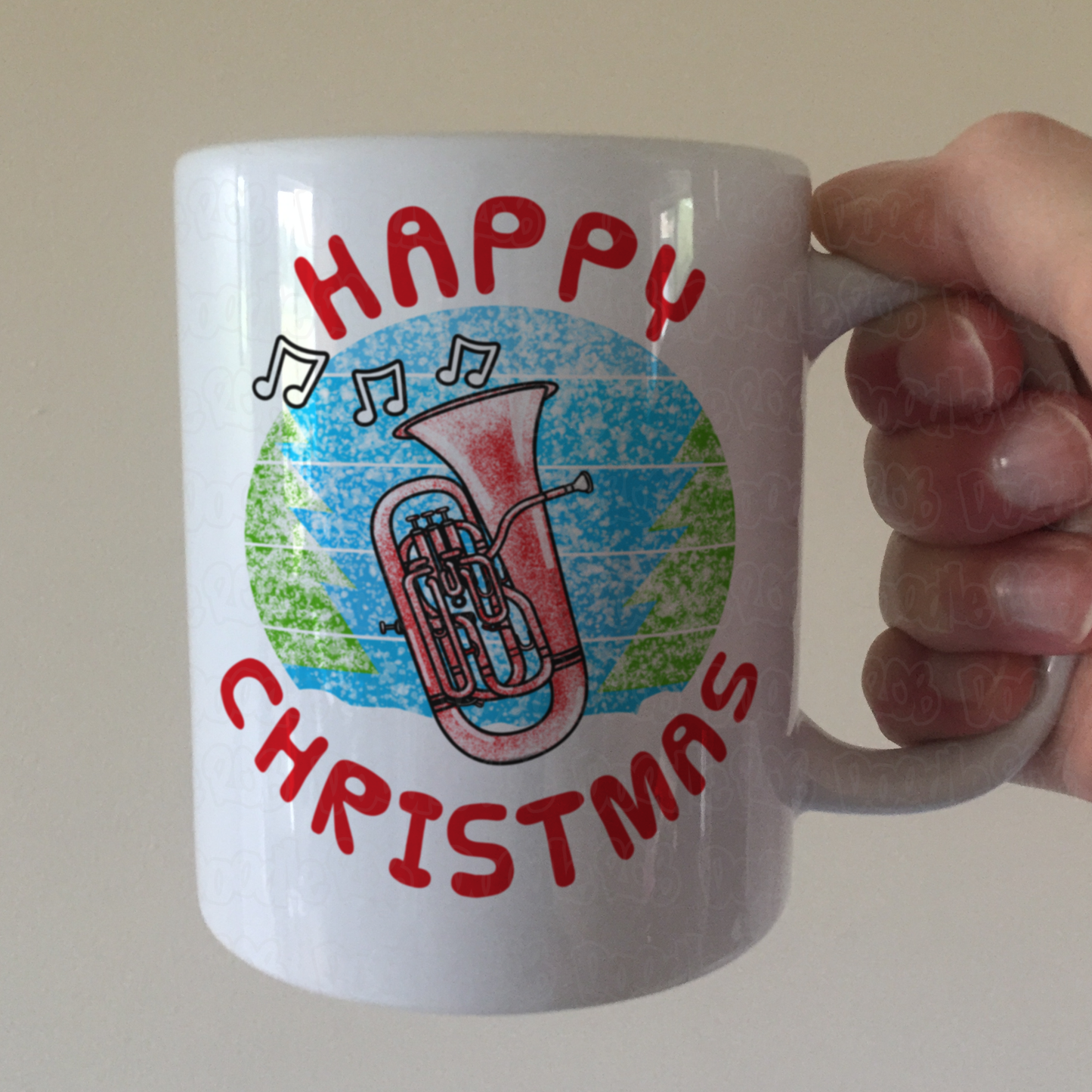Euphonium Christmas Mug - Gift For Euphoniumist - Brass Musician Xmas Gift