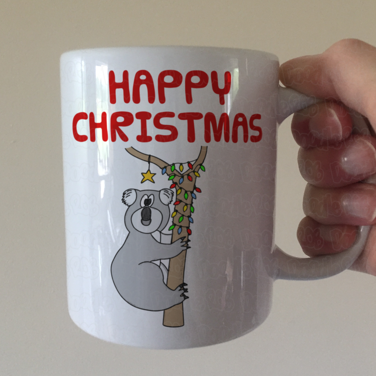 Koala Christmas Mug - Wildlife Lover Xmas Gift - Funny Animal Xmas Gift