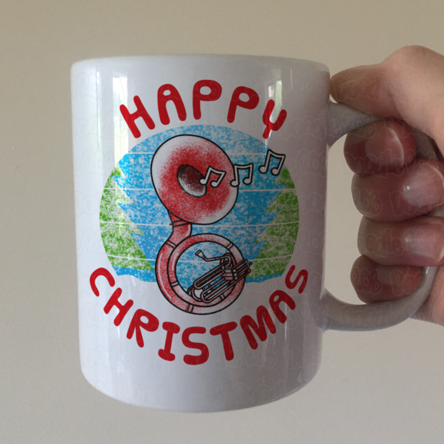 Sousaphone Christmas Mug - Sousaphonist Mug - Brass Musician Xmas Gift