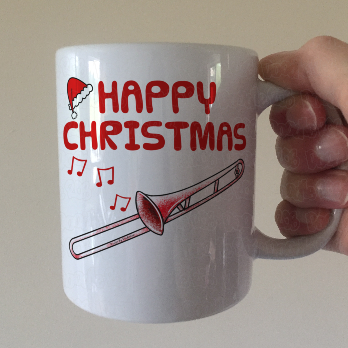 Trombone Christmas Mug - Gift For Trombonist - Brass Musician Xmas Gift