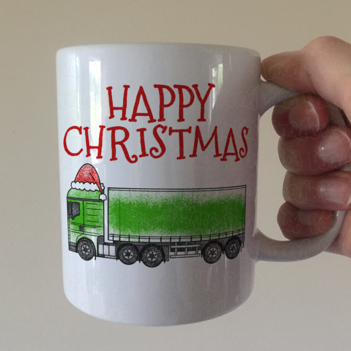 Lorry Christmas Mug - Truck Driver Xmas Mug - Funny Christmas Gift For Delivery Driver