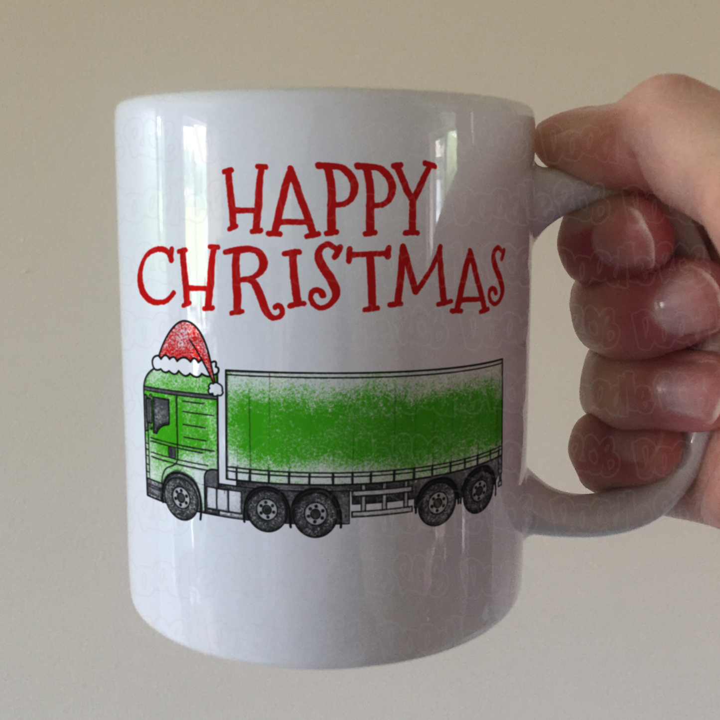 Lorry Christmas Mug - Truck Driver Xmas Mug - Funny Christmas Gift For Delivery Driver