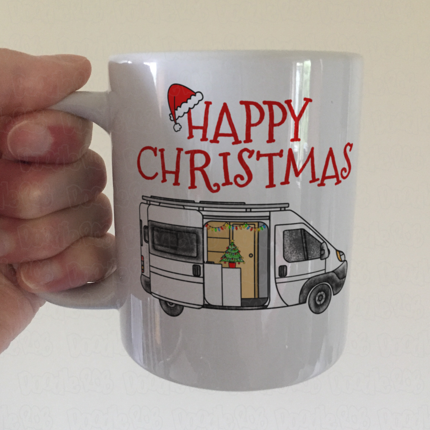 Van Life Christmas Mug - Xmas Gift For Van Lifer - Travel Enthusiast Christmas Gift