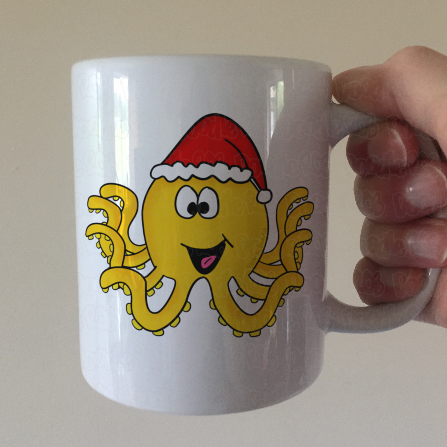 Octopus Christmas Mug - Christmas In July Mug - Marine Biologist Xmas Gift