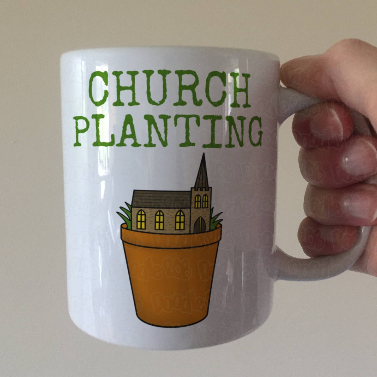 Church Planting Mug - Gift For Pastor - Funny Church Mug - Christian Gardening Gift