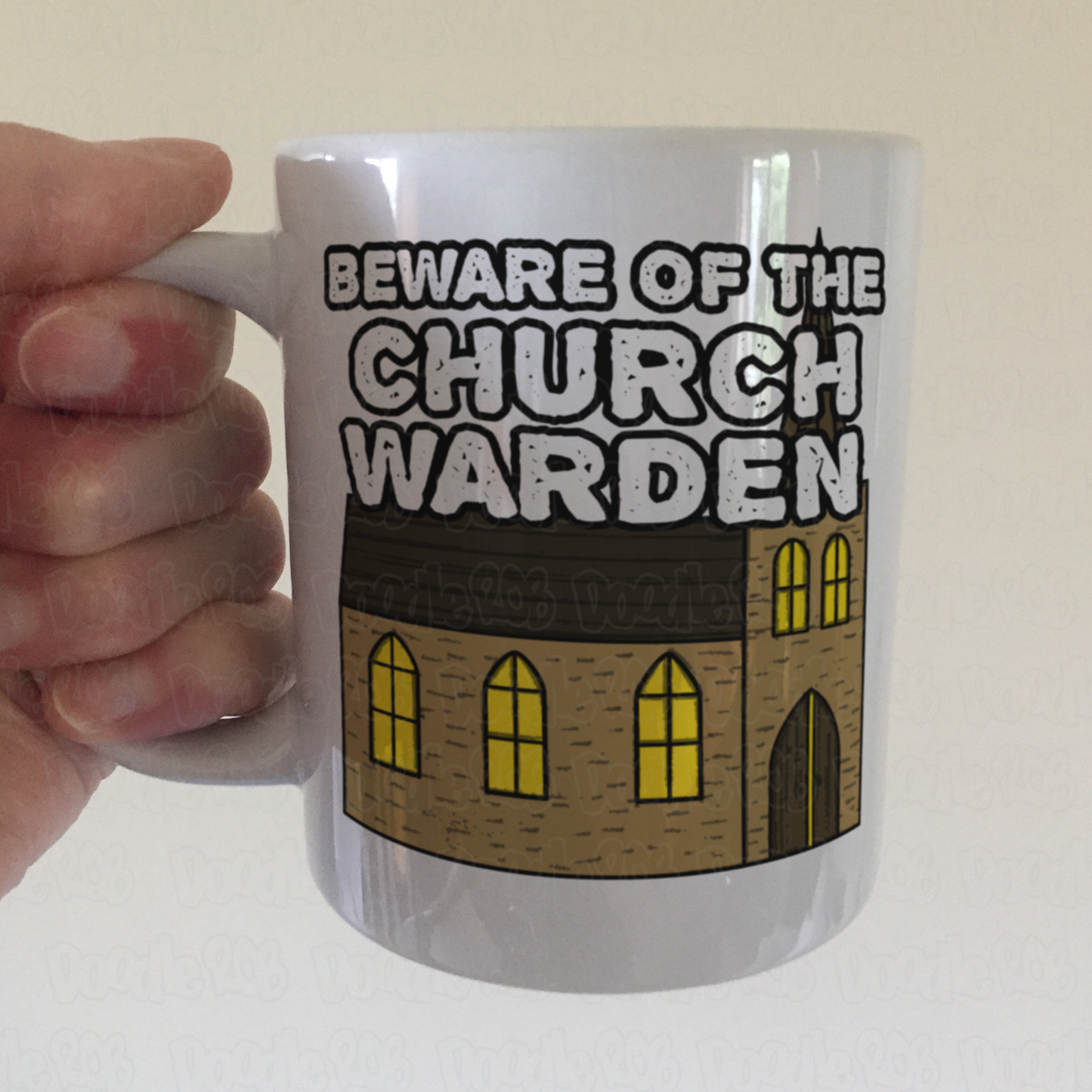 Church Warden Mug - Beware Of The Church Warden - Funny Christian Gift