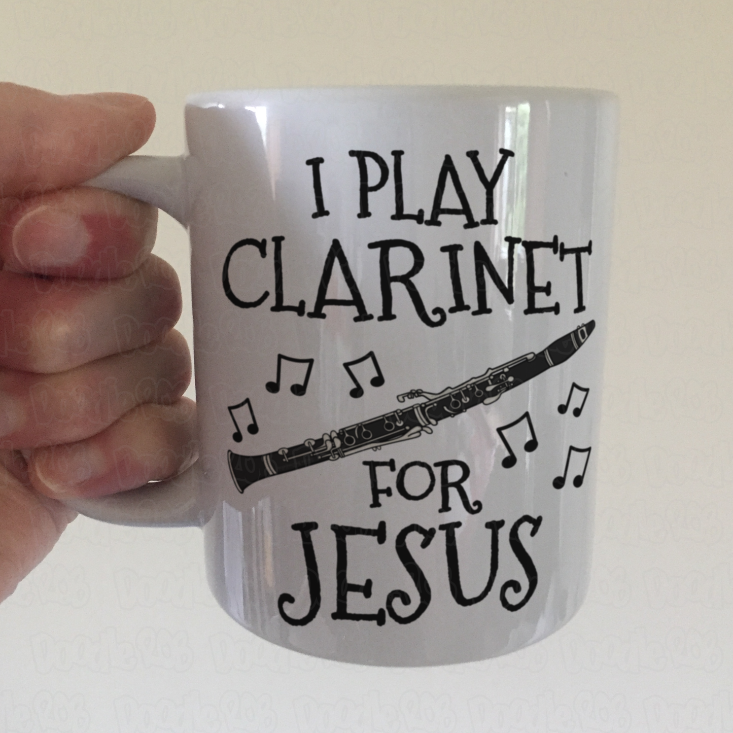 Christian Clarinet Mug - I Play Clarinet For Jesus - Church Clarinetist Gift