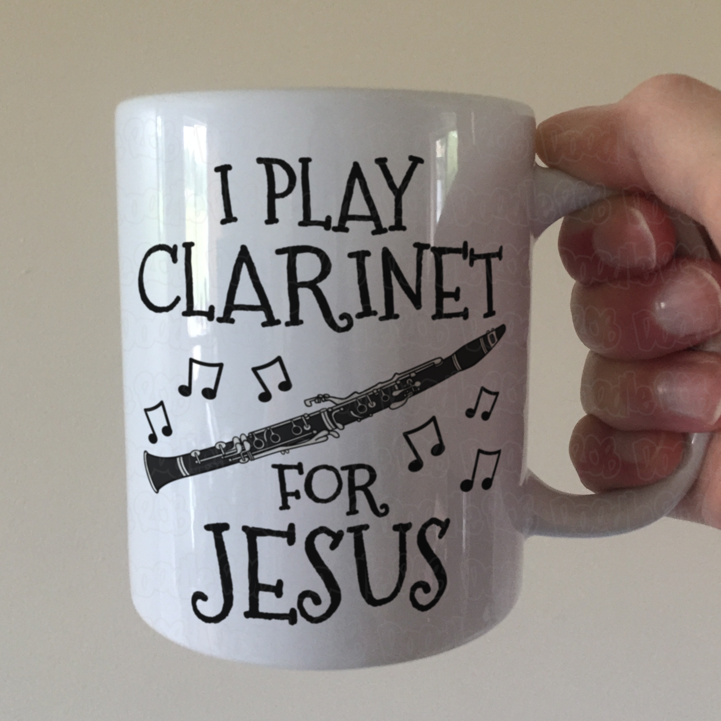 Christian Clarinet Mug - I Play Clarinet For Jesus - Church Clarinetist Gift