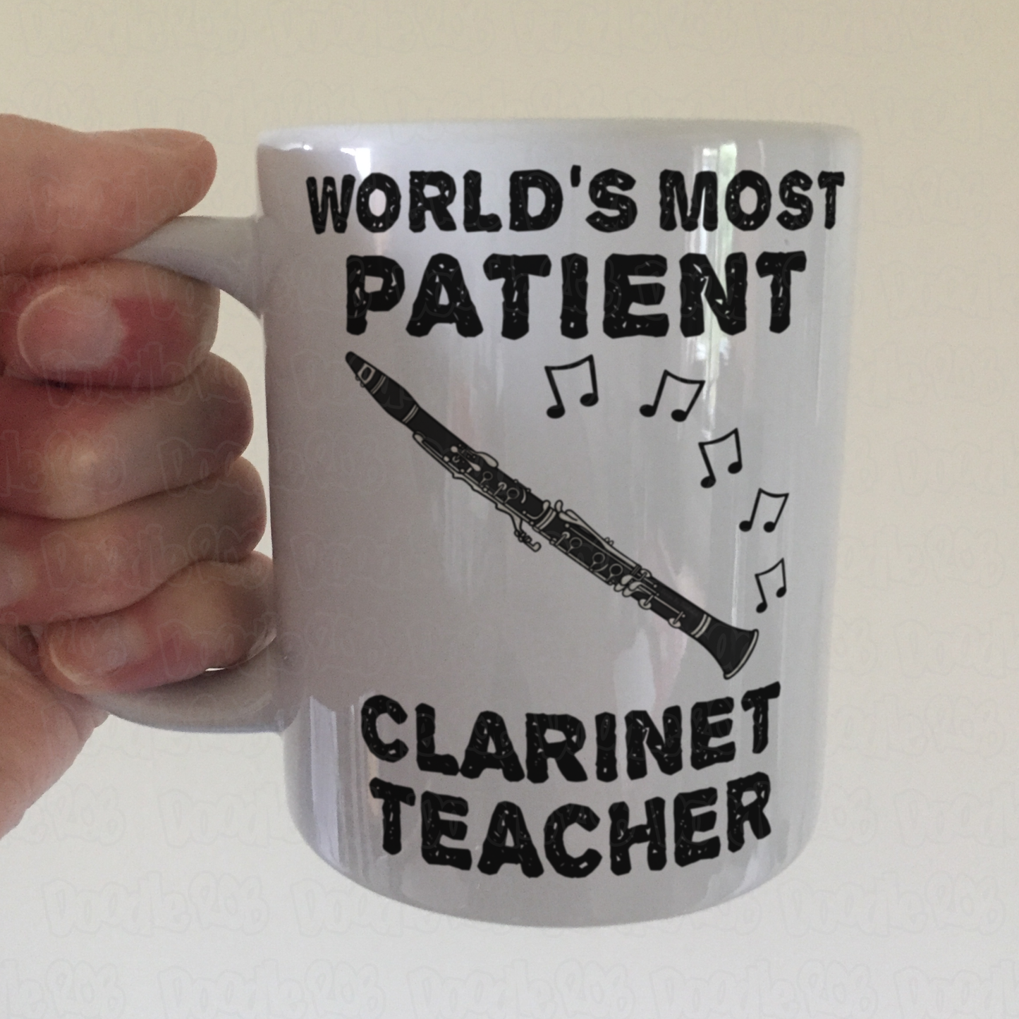 Funny Clarinet Teacher Mug - World's Most Patient Clarinet Teacher - Woodwind Teacher Gift