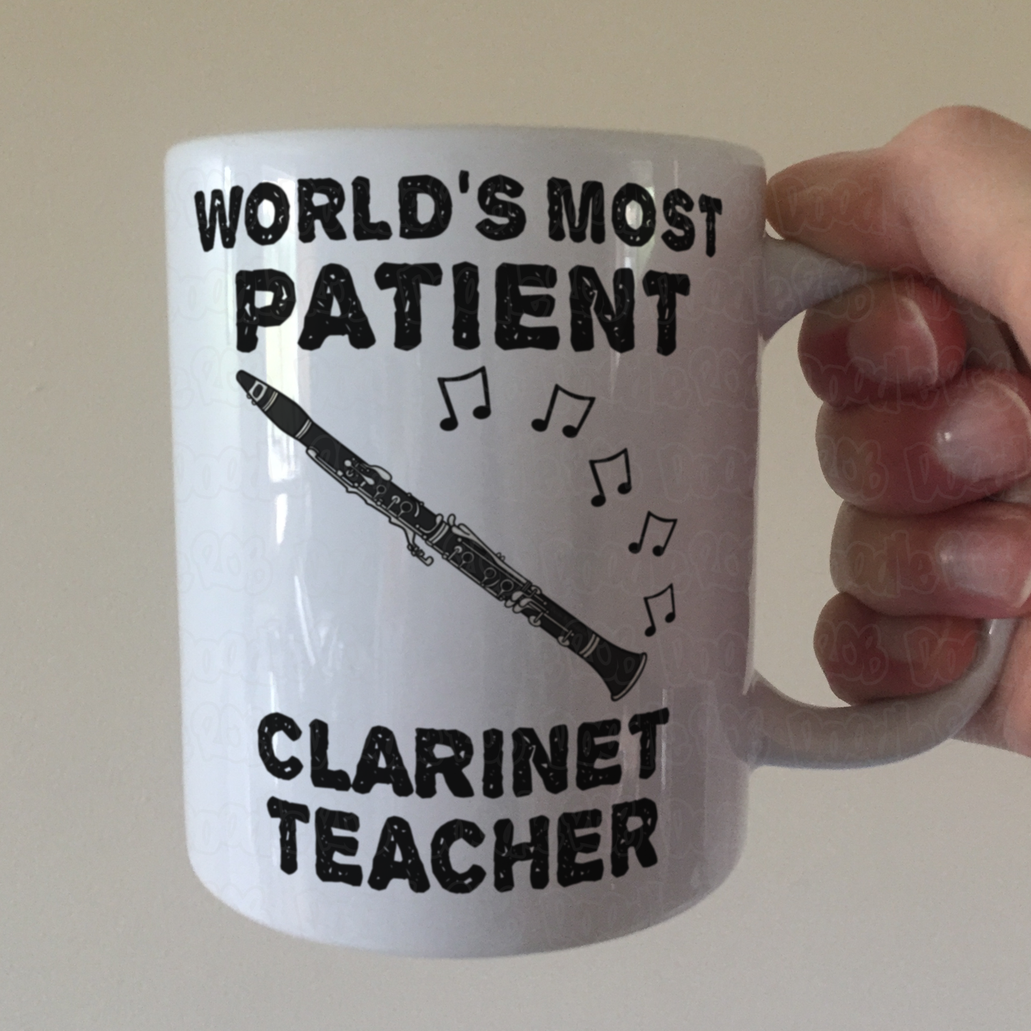 Funny Clarinet Teacher Mug - World's Most Patient Clarinet Teacher - Woodwind Teacher Gift
