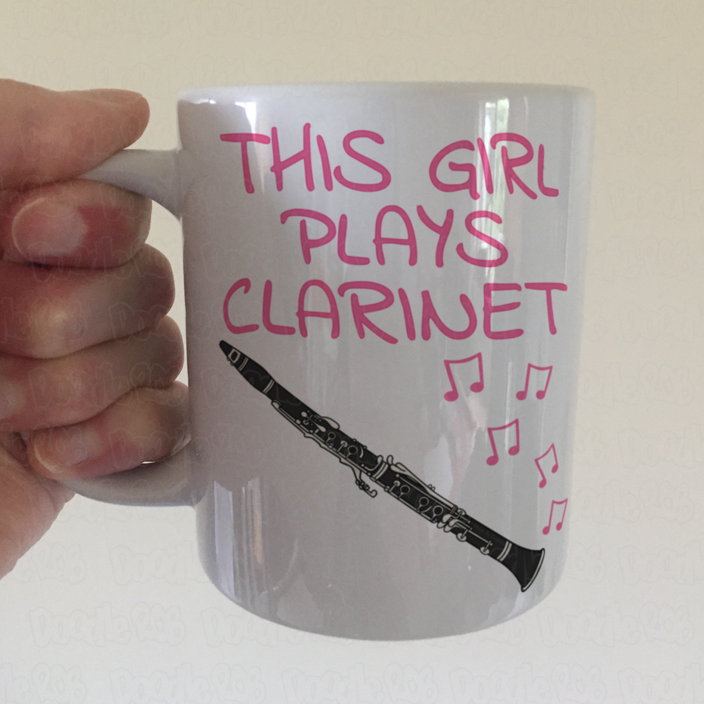Girl's Clarinet Mug - This Girl Plays Clarinet - Female Clarinetist - Woodwind Musician Gift For Her