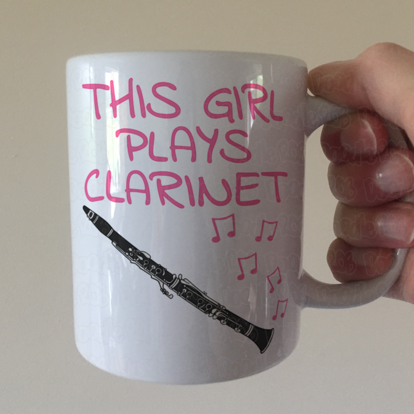 Girl's Clarinet Mug - This Girl Plays Clarinet - Female Clarinetist - Woodwind Musician Gift For Her