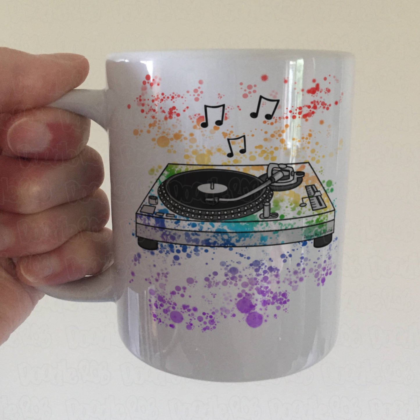 DJ Rainbow Mug - Music Producer Gift - Summer Music Festival Mug