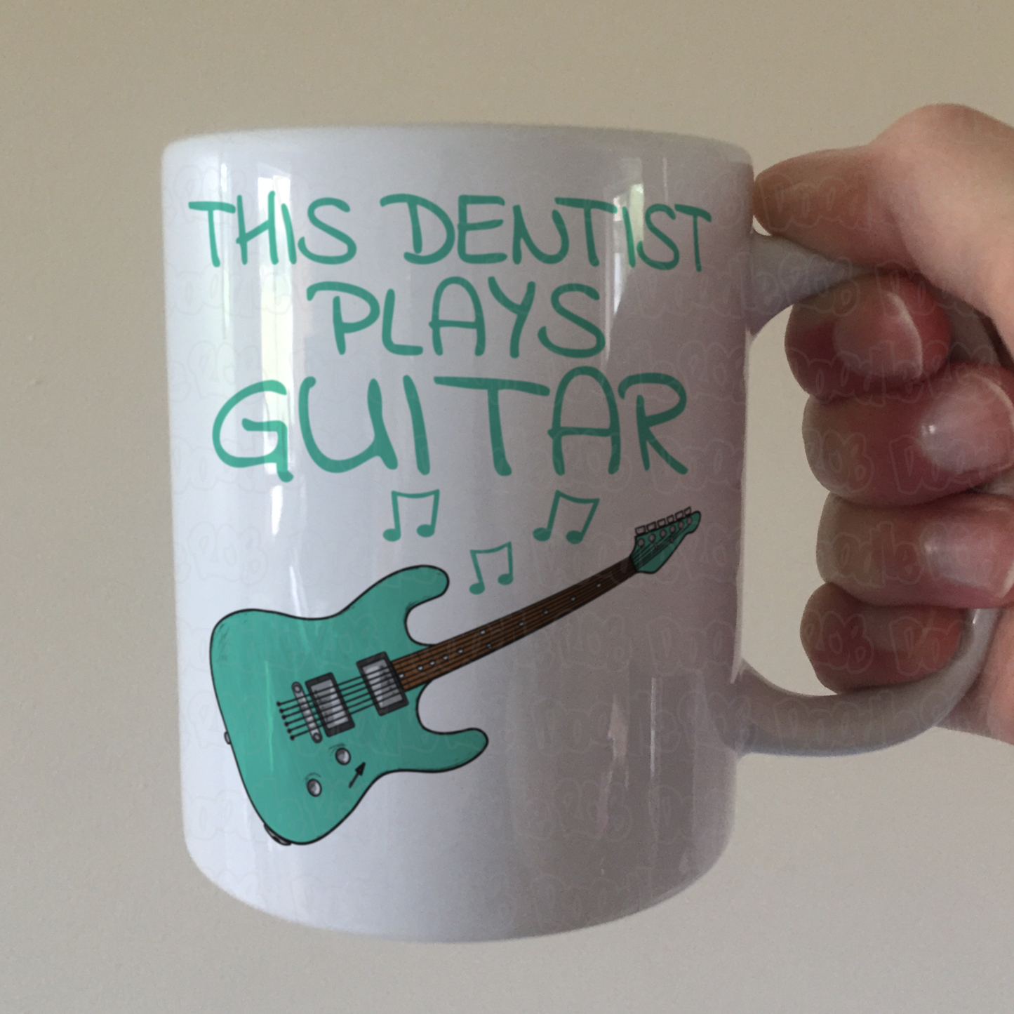 Dentist Electric Guitar Mug - This Dentist Plays Guitar - Guitarist Gift For Dentist