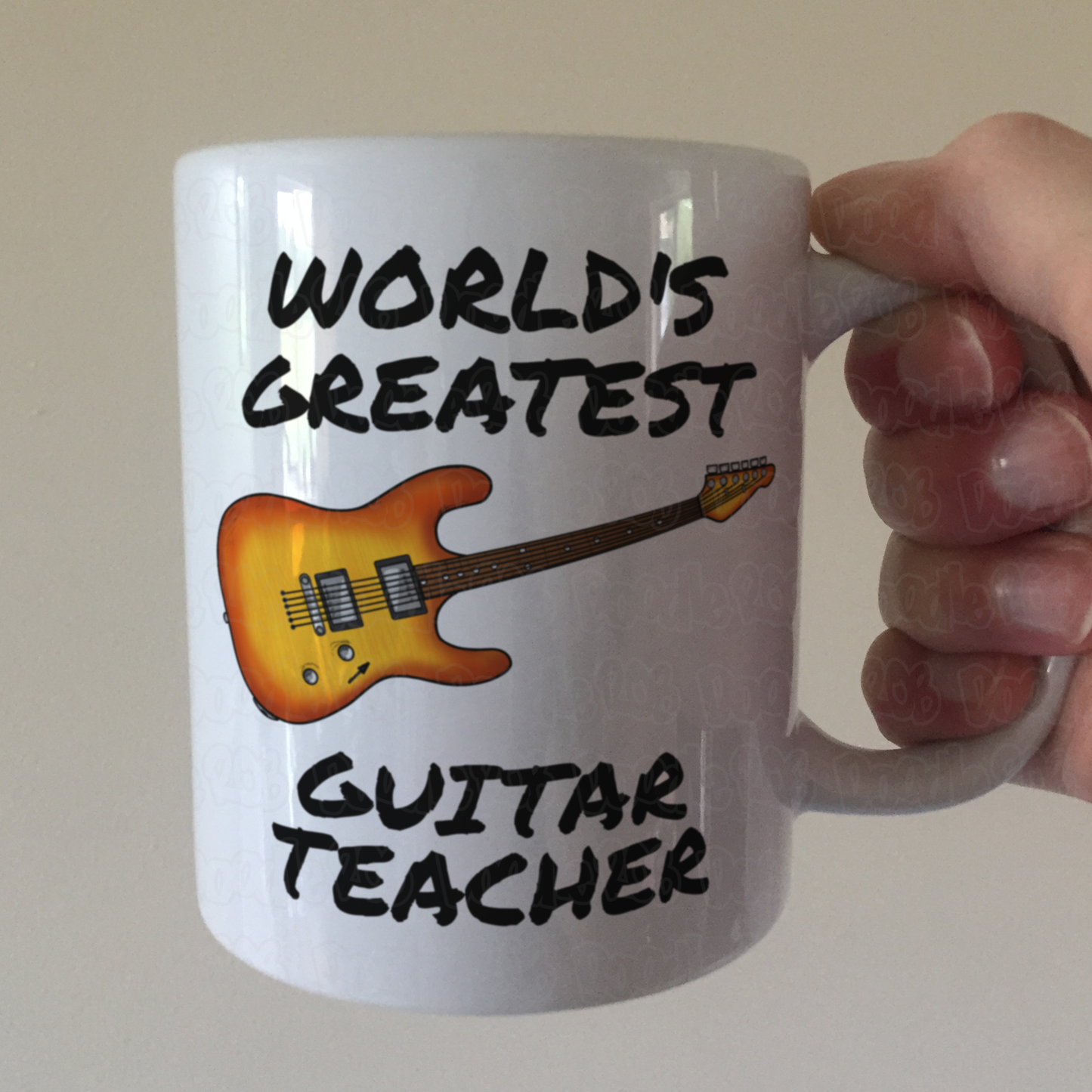 Guitar Teacher Mug - World's Greatest Guitar Teacher - Gift For Electric Guitarist