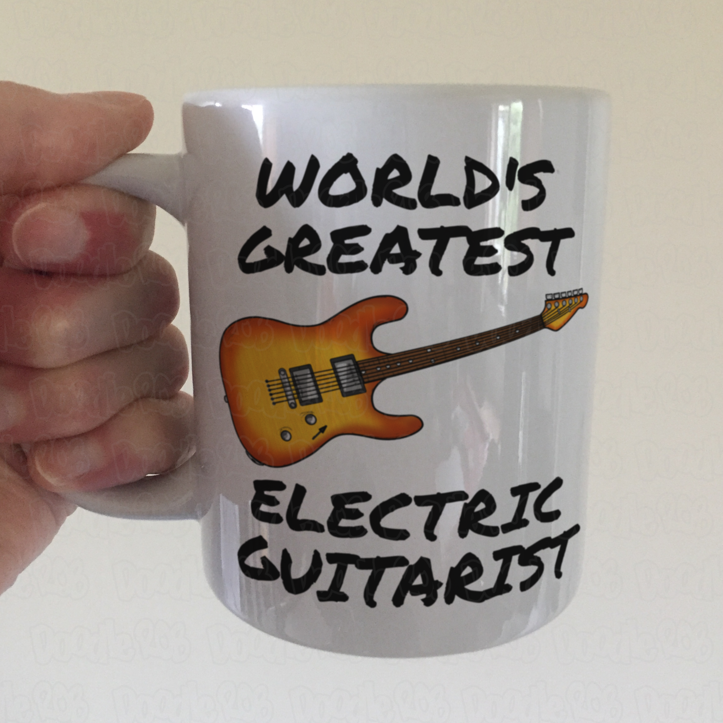 Electric Guitar Mug - World's Greatest Electric Guitarist - Guitar Teacher Gift