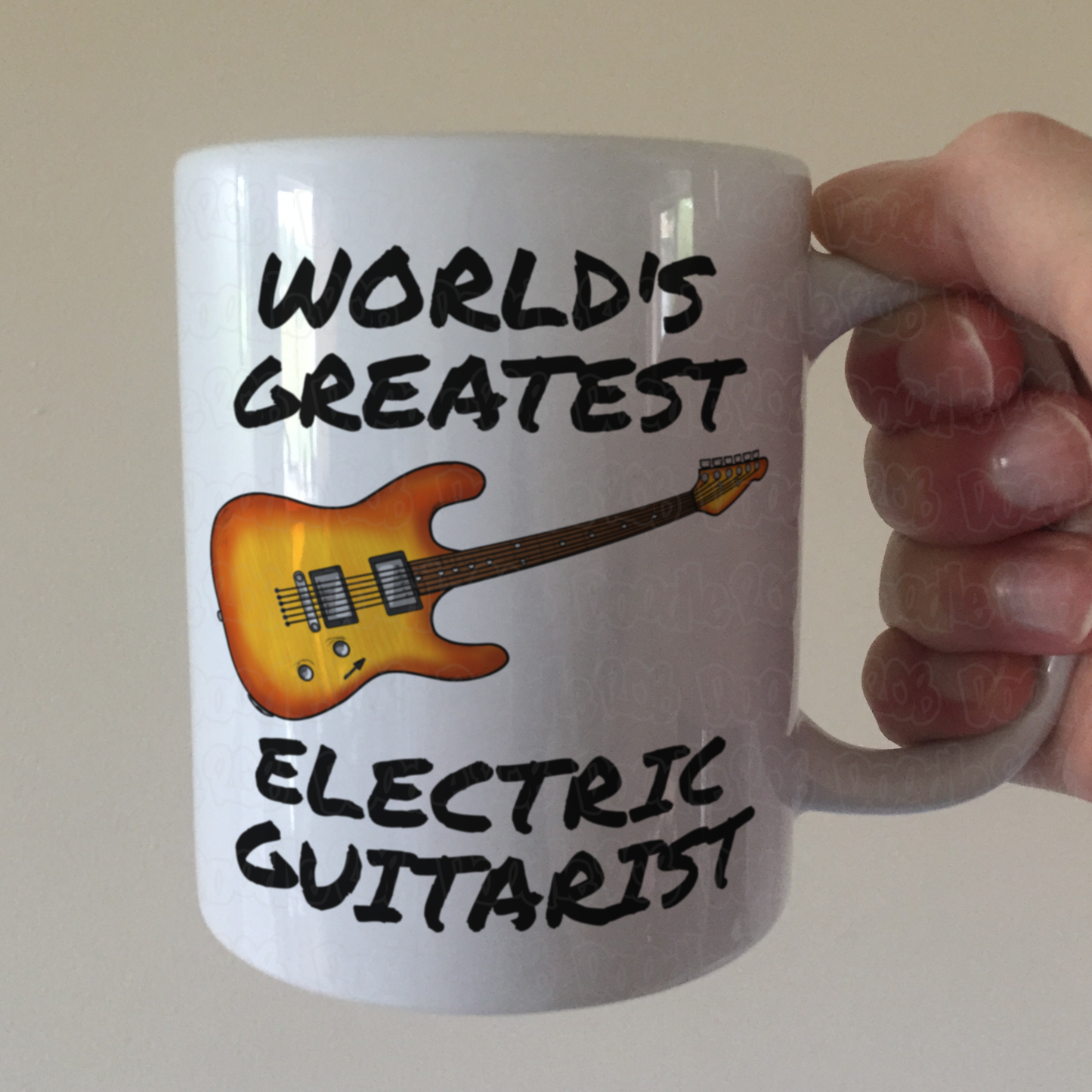 Electric Guitar Mug - World's Greatest Electric Guitarist - Guitar Teacher Gift