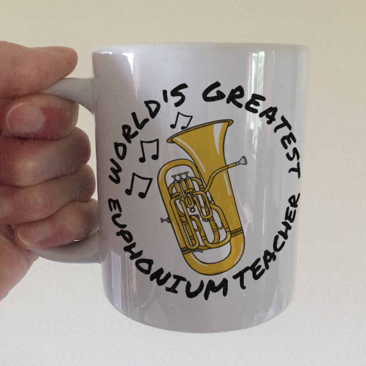 Euphonium Teacher Mug - World's Greatest Euphonium Teacher - Brass Musician Gift