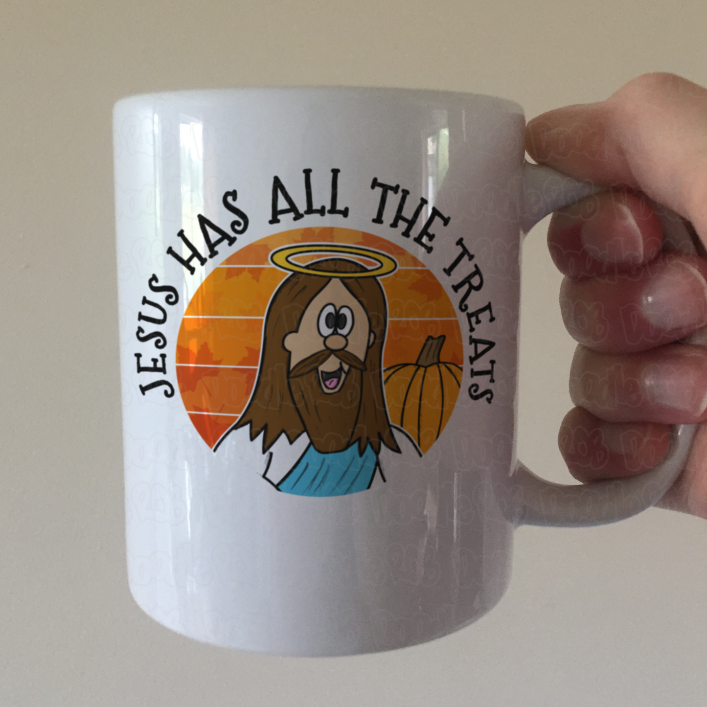 Christian Halloween Mug - Jesus Has All The Treats - Funny Autumn Church Gift