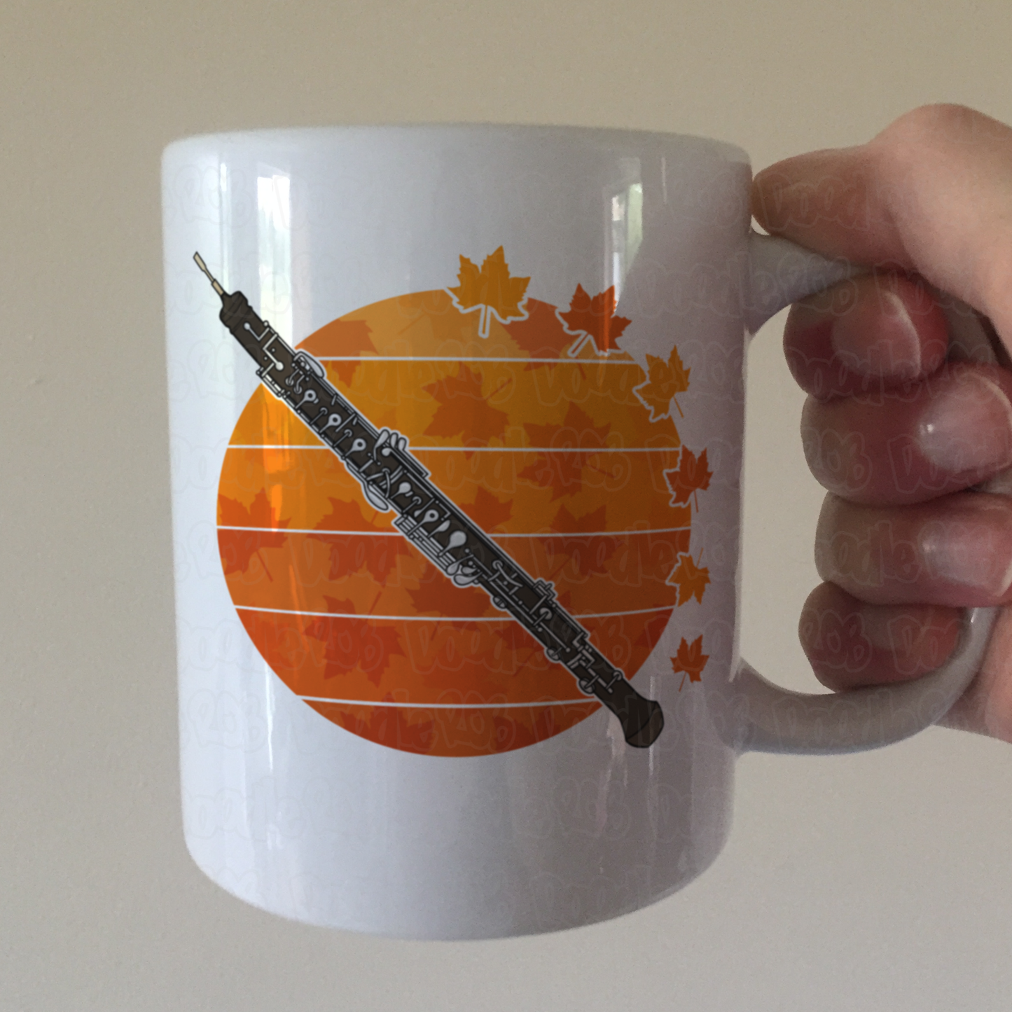 Autumn Oboe Mug - Gift For Oboist - Woodwind Musician Gift