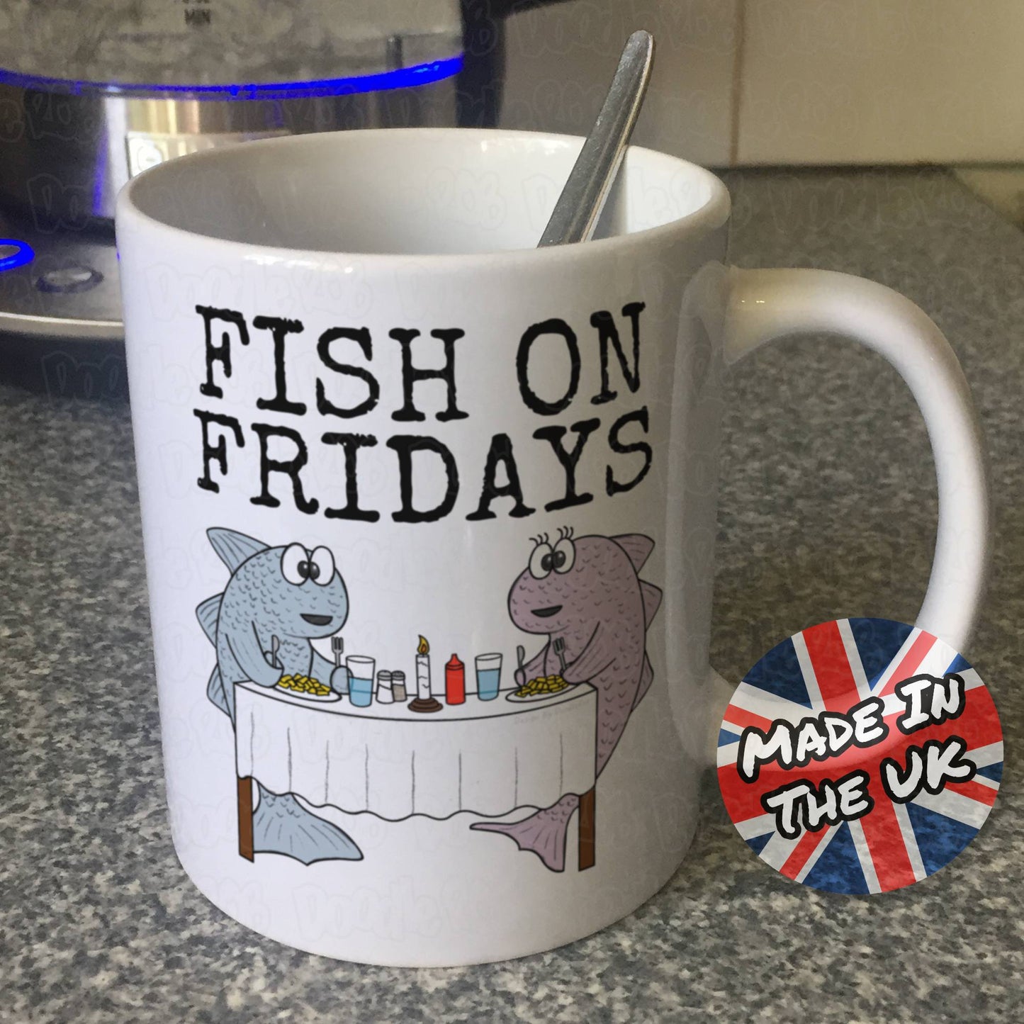 Funny Fishing Mug - Fish On Fridays - Funny Gift For Chef - Gift For Fish And Chips Lover