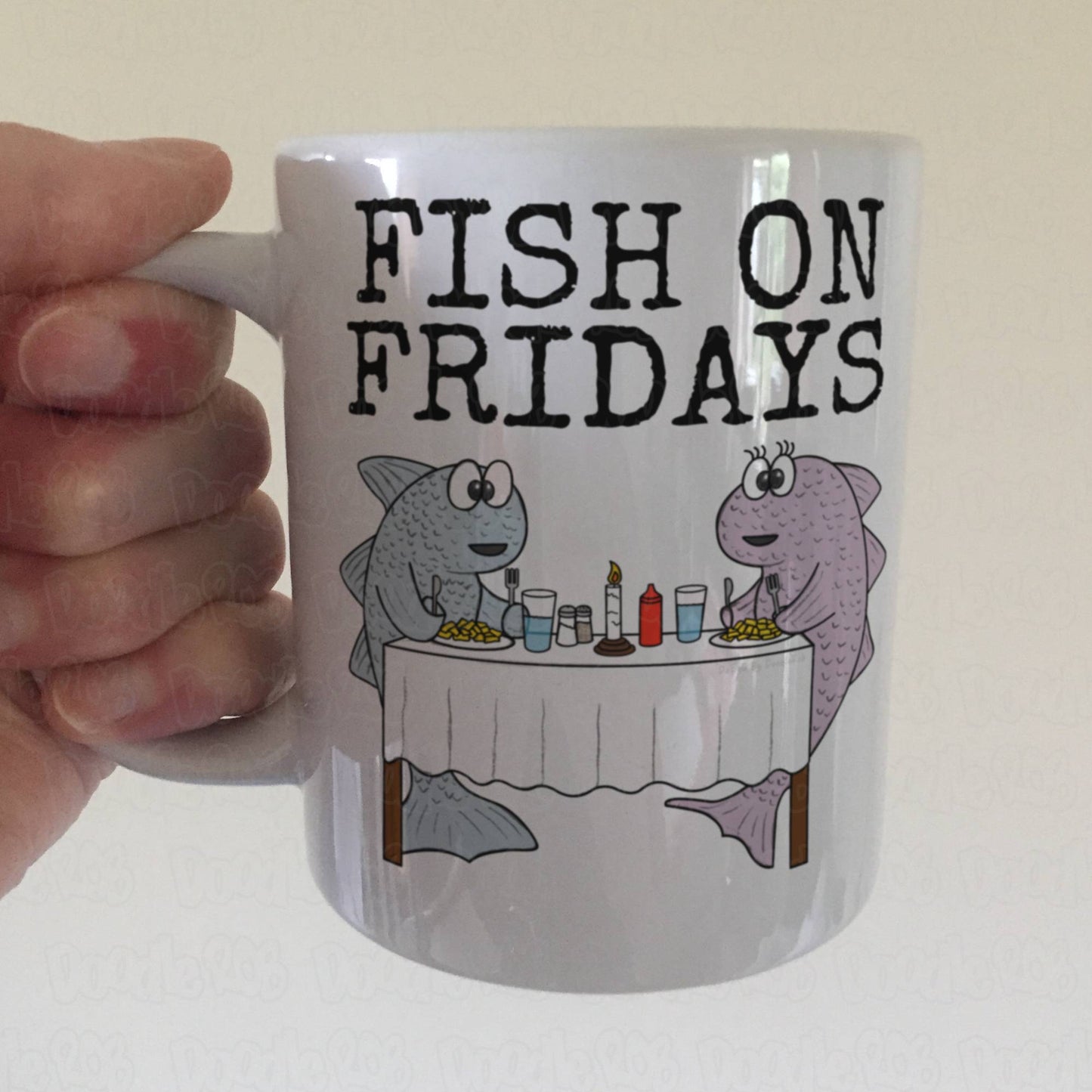 Funny Fishing Mug - Fish On Fridays - Funny Gift For Chef - Gift For Fish And Chips Lover