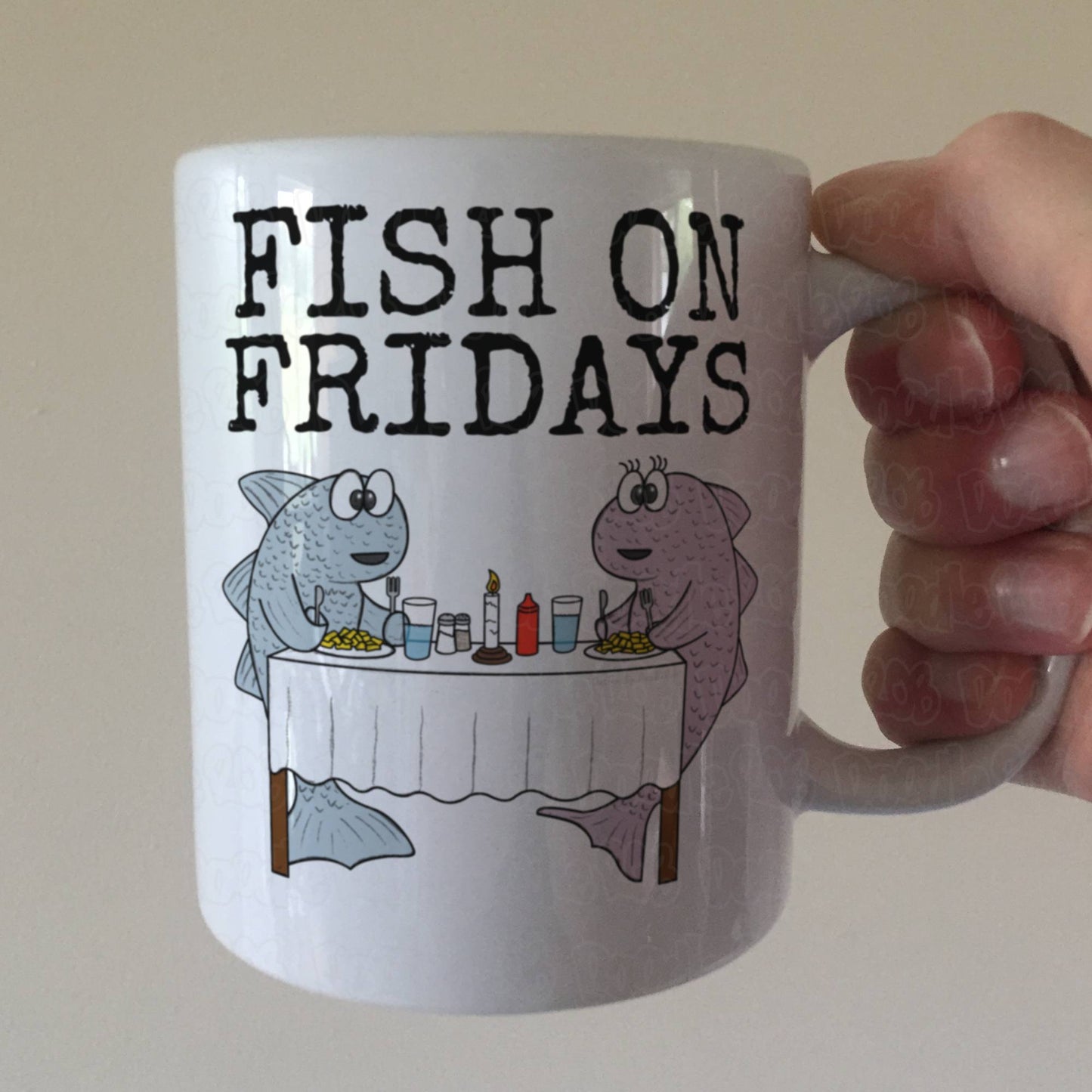 Funny Fishing Mug - Fish On Fridays - Funny Gift For Chef - Gift For Fish And Chips Lover