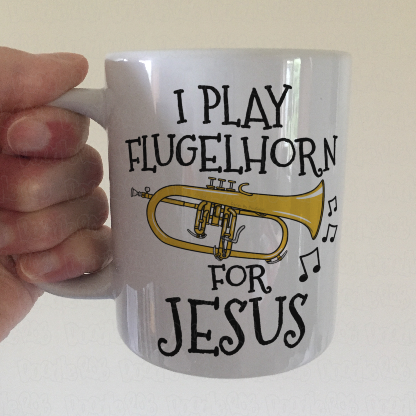 Christian Flugelhorn Mug - I Play Flugelhorn For Jesus - Church Brass Musician Mug